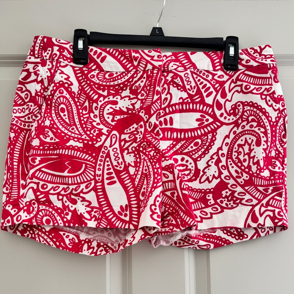 Kenzie Pink Paisley High Waist Shorts